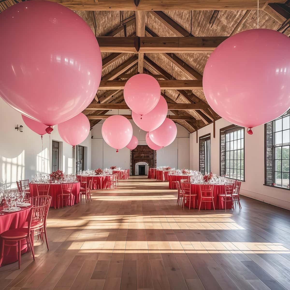 30 Pack Pink Balloons 36 Inch Pink Latex Party Large Balloon Bulk for Various Party Events Decorations