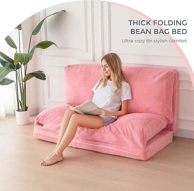 MAXYOYO Folding Sofa Bed, Extra Thick and Long Floor Sofa Convertible Sleeper - Image 8