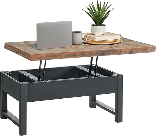 Alaterre Furniture Pomona Living Room 42 Inch Lift Top Solid Wood Coffee Table by AlaterreFurniture
