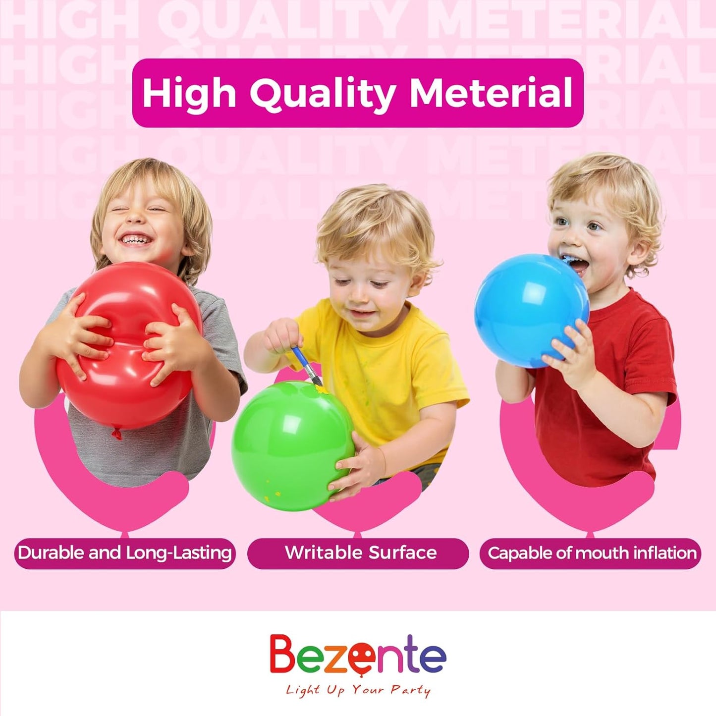 Bezente Purple Balloons 18 Inch- 30 Pack Large Thick Purple Balloons Big Round Latex Balloon for Birthday Graduation Bridal Shower Wedding Halloween Party Decorations