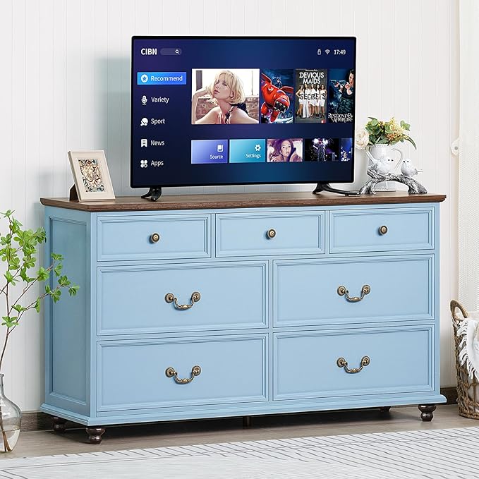Joaxswe Farmhouse 54" 7 Drawers Dresser - Image 3