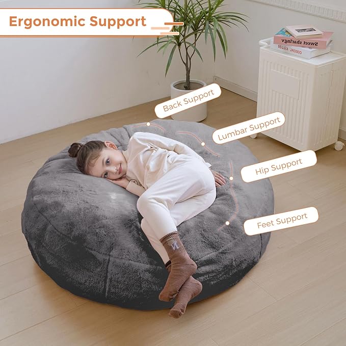 MAXYOYO 3 in 1 Kids Bean Bag Chair, Child Floor Sofa - Image 6