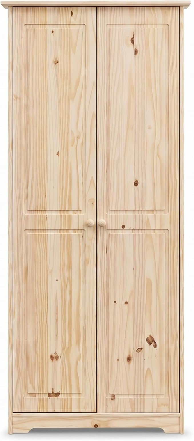 From the Tree Furniture Solid Pine Pantry Cabinet — 72" Tall Unfinished Kitchen - Image 3