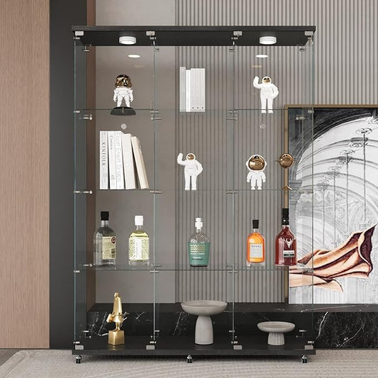 LFT HUIMEI2Y Glass Display Cabinet 12 Shelves by LFTHUIMEI2Y