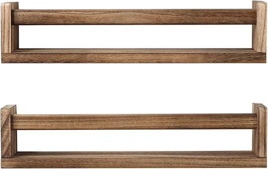 JORIKCHUO Nursery Book Shelves, Kitchen Spice Rack, or Rustic Wall Mounted by JORIKCHUO