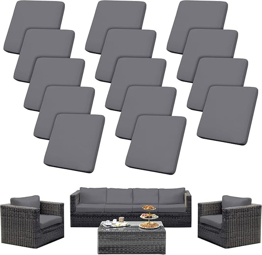 Outdoor Cushion Covers Set, Replacement by SUKAIKEQA