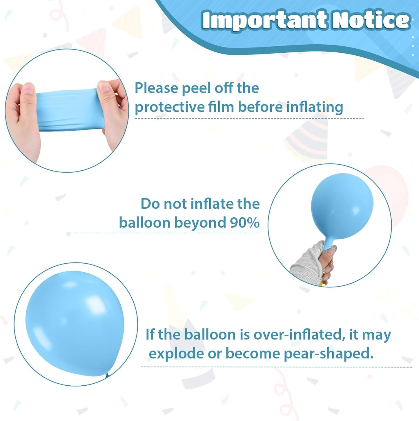 Ocean Themed Balloons, Macaron Light Baby Sea Blue Teal Transparent Balloons for Boy Girl Ocean Themed Birthday Sea Party Baby Shower Decorations