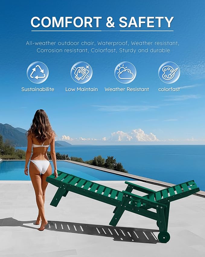 Patio Chaise Lounge Chair Outdoor - Image 7