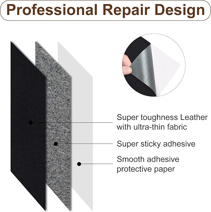Numola Leather Repair Patch 8×11 inch Self-Adhesive Leather Repair Tape - Image 4