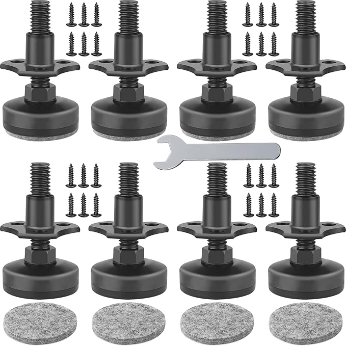 Anwenk Adjustable Leveling Feet Furniture Levelers Table Feet Heavy Duty Leg by Anwenk