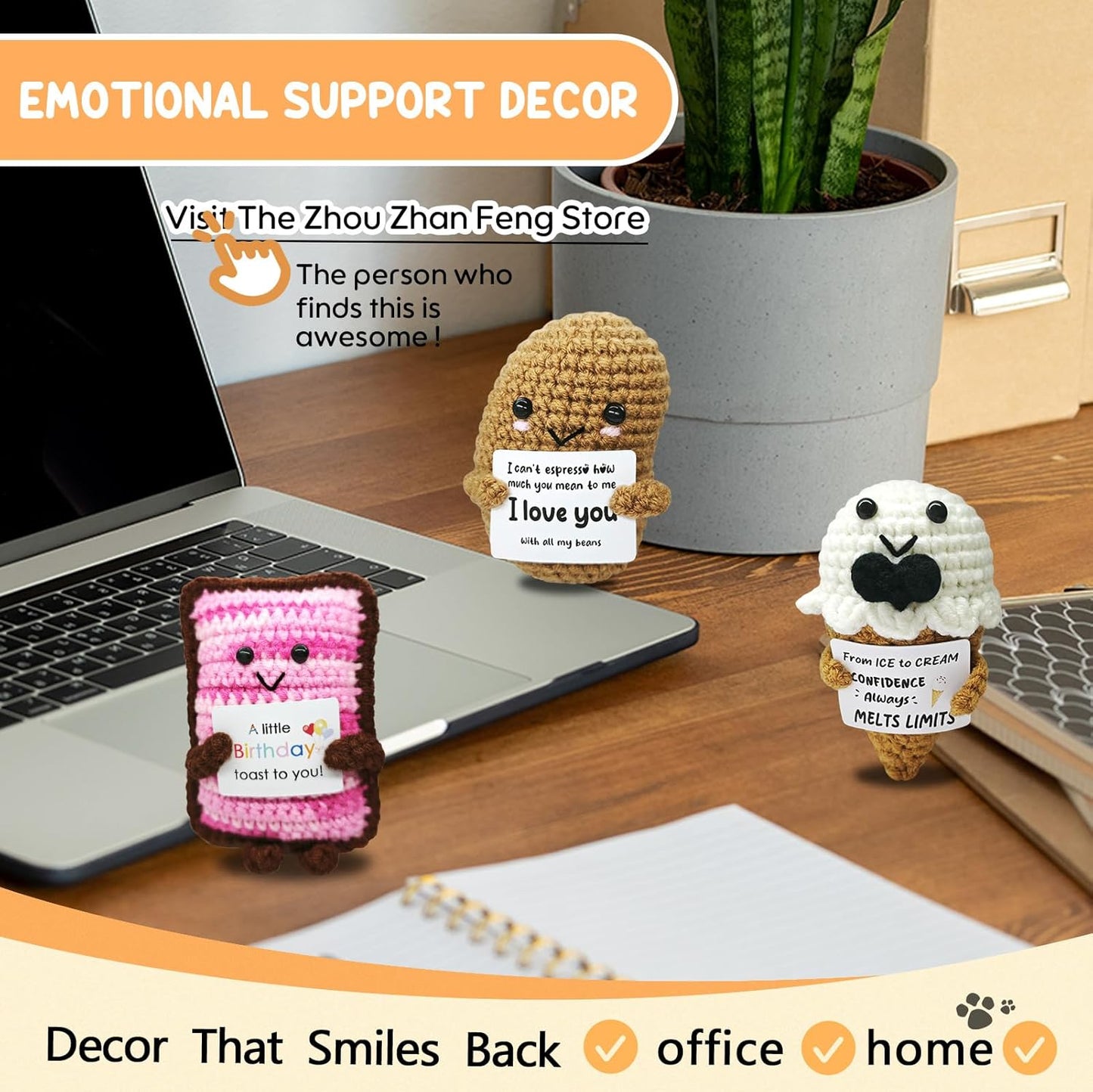 Handmade Crochet Toast Bread-Adorable Gift for Food Lovers!Birthday Present for Bakers & Breakfast Enthusiasts,Cozy Emotional Support Gift,Custom Crochet Doll for Men and Women Who Love Bread