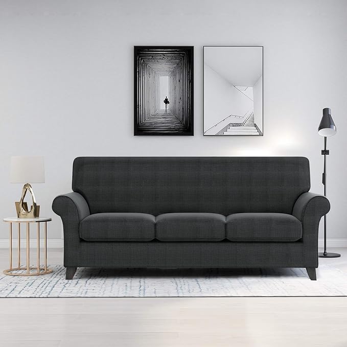 ZNSAYOTX 4 Piece Sofa Covers for Living Room Anti Slip Stretch Couch Covers for - Image 2