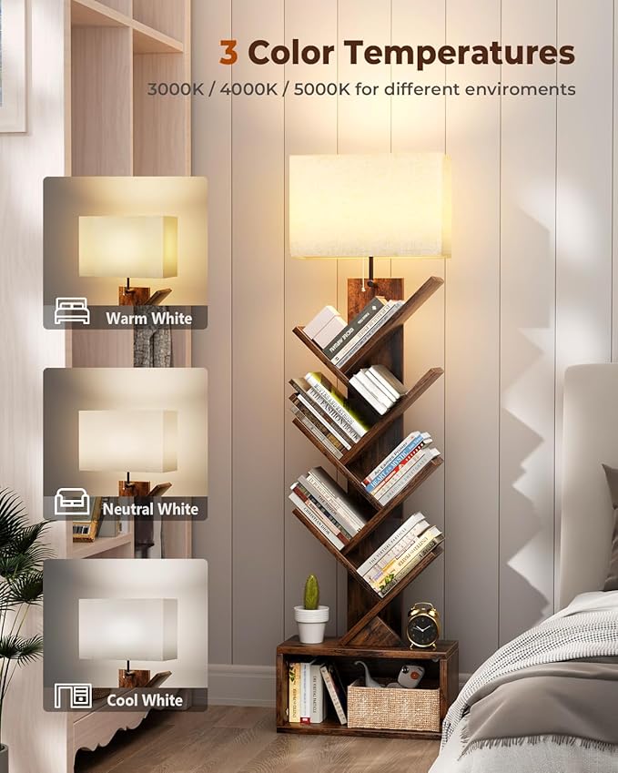 Evermagin 6 Tier Tree Bookshelf - Image 4