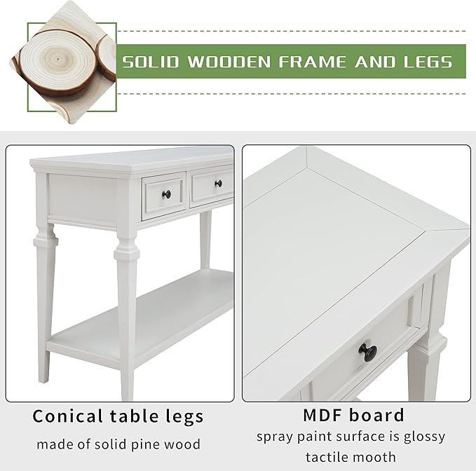 Harper & Bright Designs TREXM Classic Retro Style Console Table - Image 5