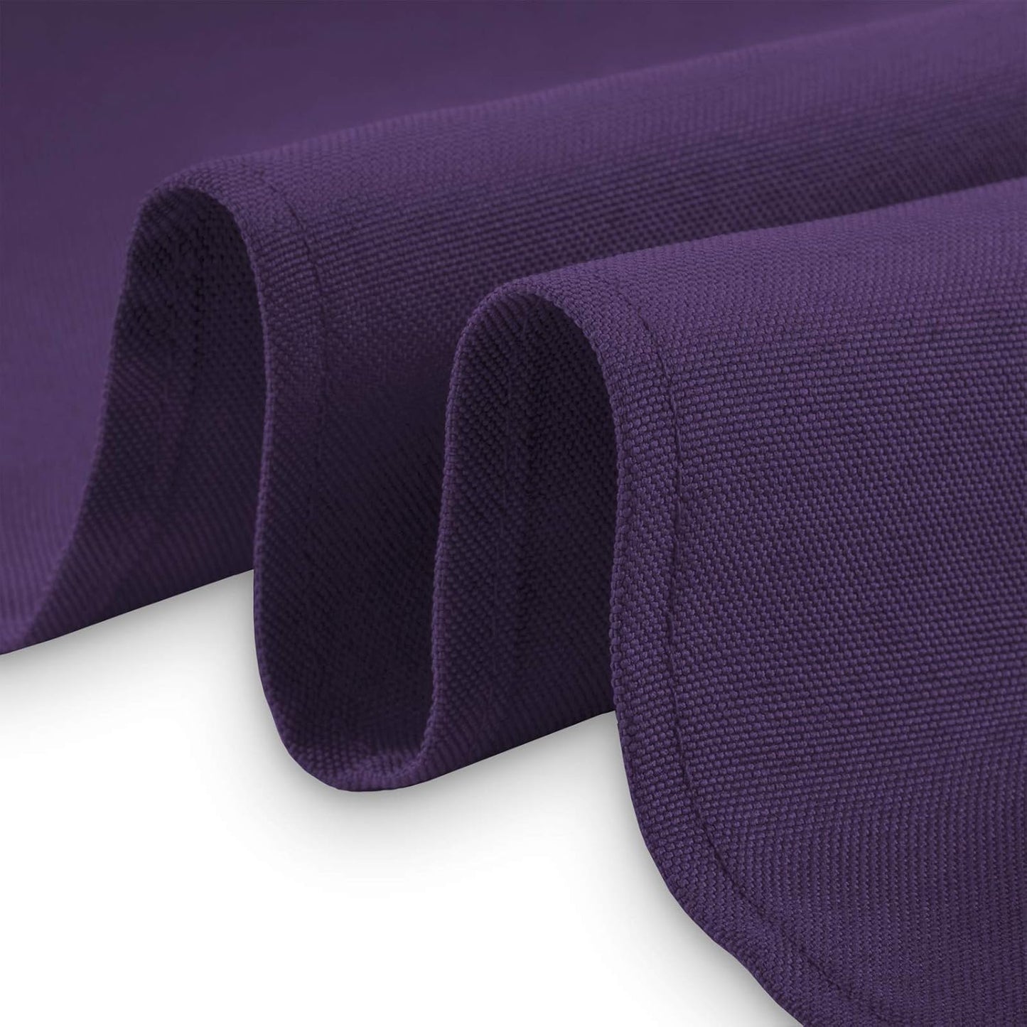 Lann's Linens - 10 Premium 132" Round Tablecloths for Wedding/Banquet/Restaurant - Polyester Fabric Table Cloth - Purple