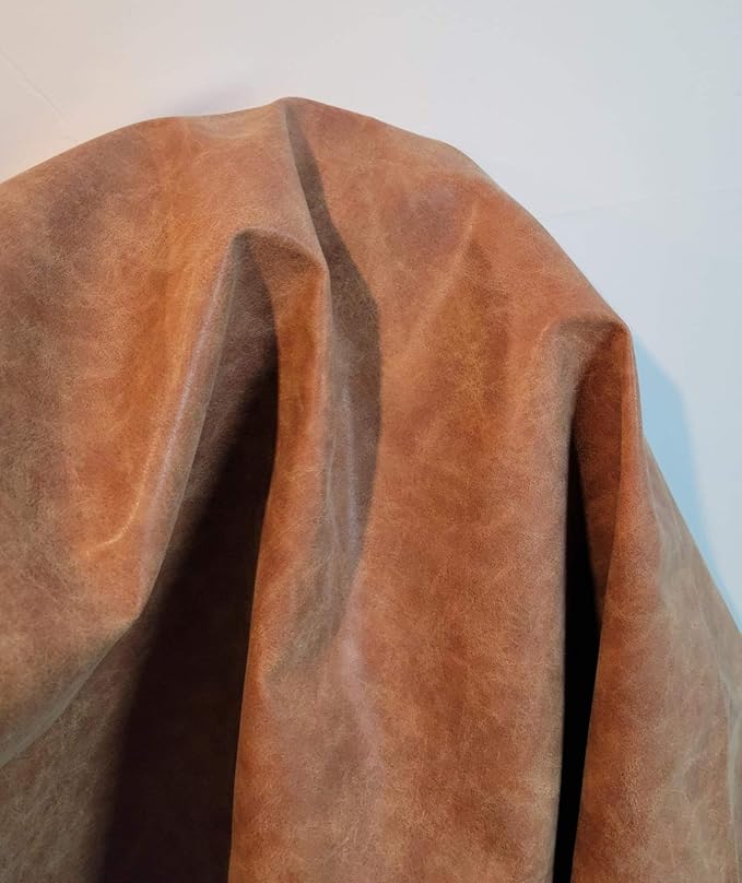 NAT Leathers, Blonde Distress Soft Faux Vegan Leather PU {Peta Approved Vegan} - Image 5