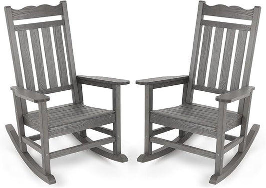 Stoog Outdoor & Indoor Rocking Chairs Set of 2, All-Weather Porch Rocker by Stoog