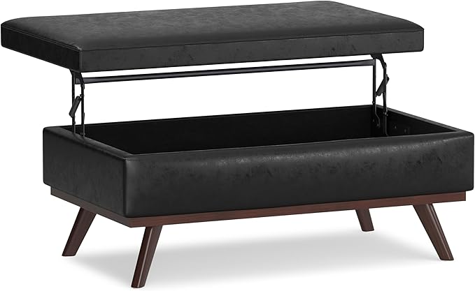 SIMPLIHOME Owen Lift Top Coffee Table Storage Ottoman by SimpliHome