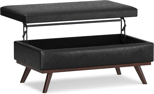 SIMPLIHOME Owen Lift Top Coffee Table Storage Ottoman by SimpliHome