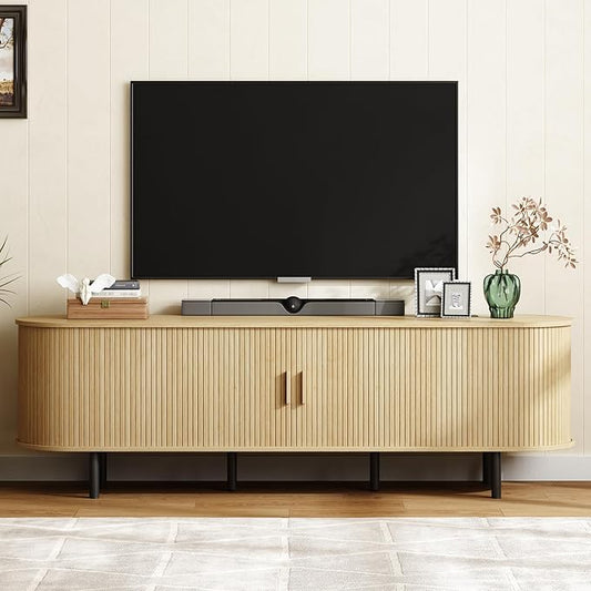 ONBRILL 70.8" TV Stand with Power Outlet by ONBRILL
