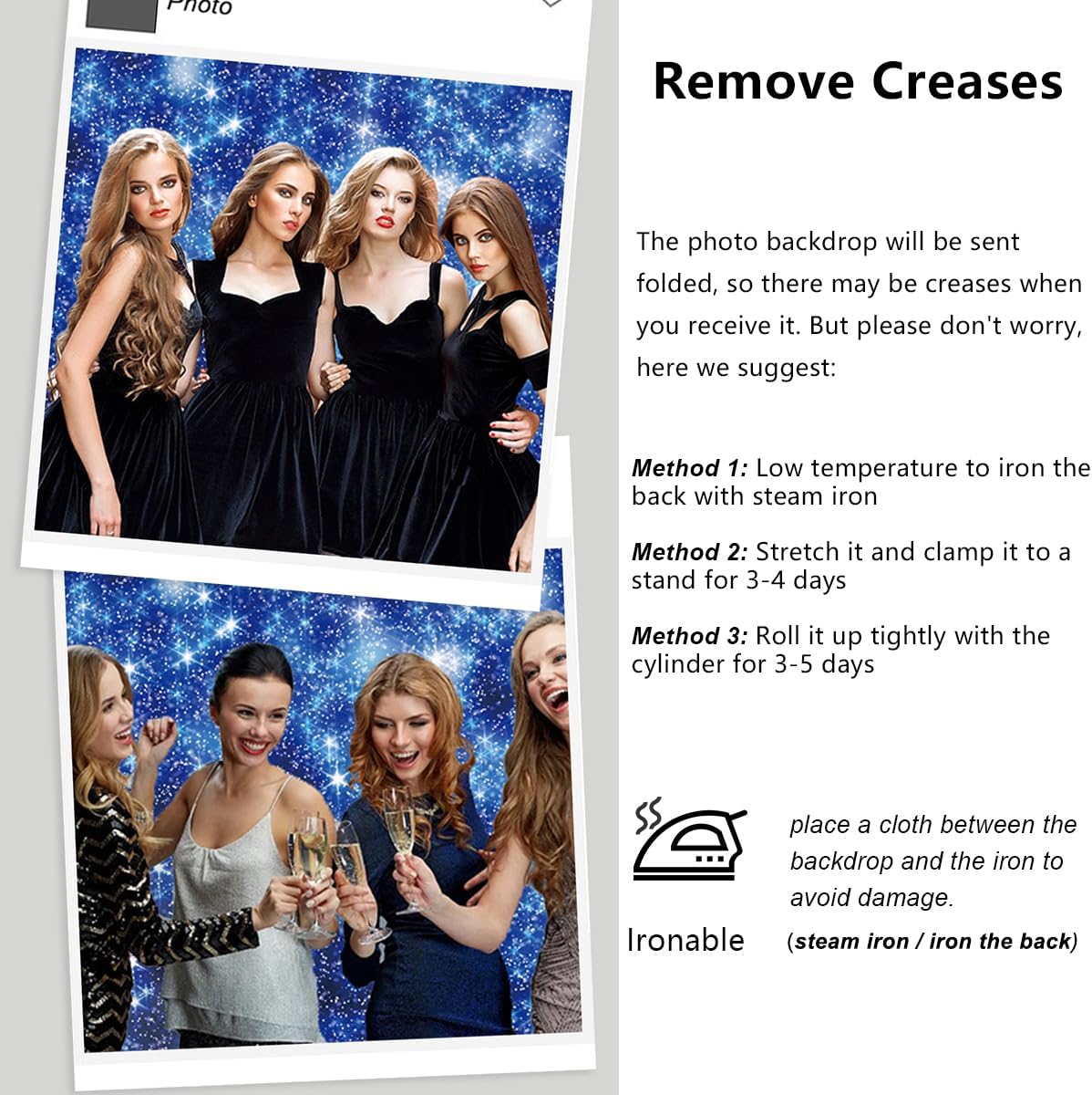 YongFoto Blue Glitter Backdrop 6x4ft Silver Light Spots Navy Blue Sequin Bokeh Photography Background Birthday Bridal Shower Wedding Photography Background Party Banner Decor Portraits Photoshoot