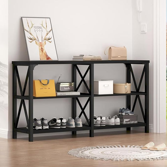 LVB Black Console Table, Modern Entryway Table by LVB