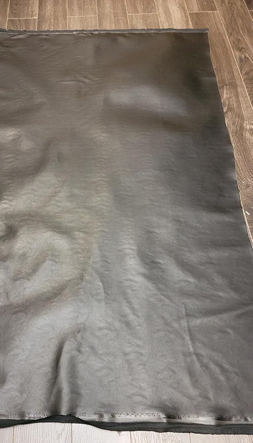 Black Lambtouch 0.8 mm Soft Faux Vegan PU Leather by The Yard Synthetic - Image 4