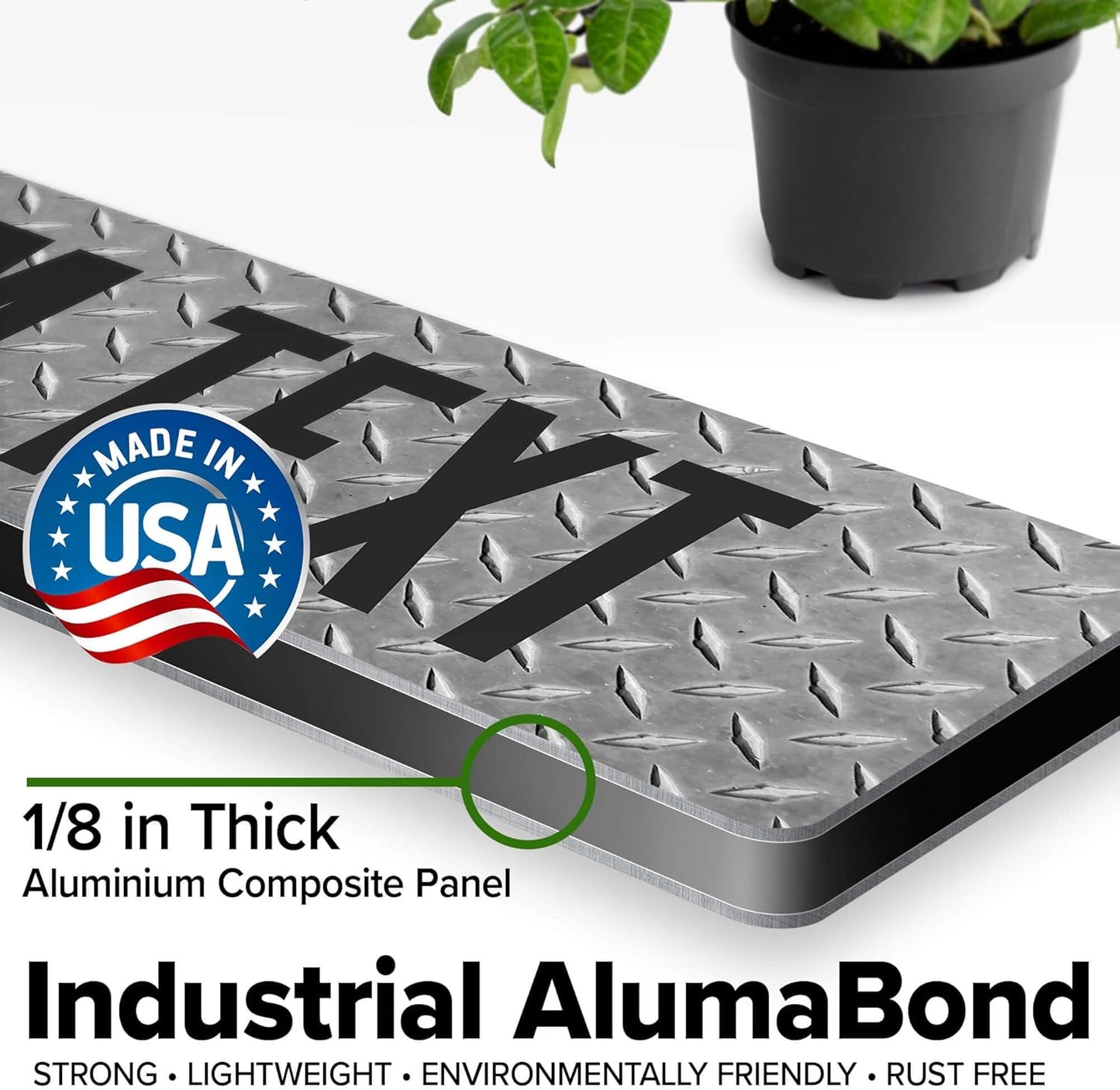 Custom Sign, Custom Street Sign, 11 Font Colors, 13 Font Styles, 4 Hole Options, 22 Sizes, 3x12 Inches, Christmas Gift, Rust Free DiBound, Fade Resistant, Made in USA by My Sign Center (Diamond Metal)