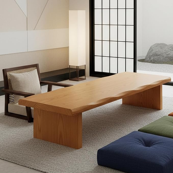 Wooden Japanese Floor Table, Floor Table by LHIUGE