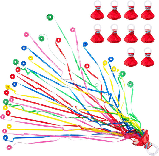 Confetti Poppers, 10Pack Plastic No Mess Streamers, Party Poppers for Birthday,Wedding,Celebrations,Graduation Party (Colorful, 10 Pack)