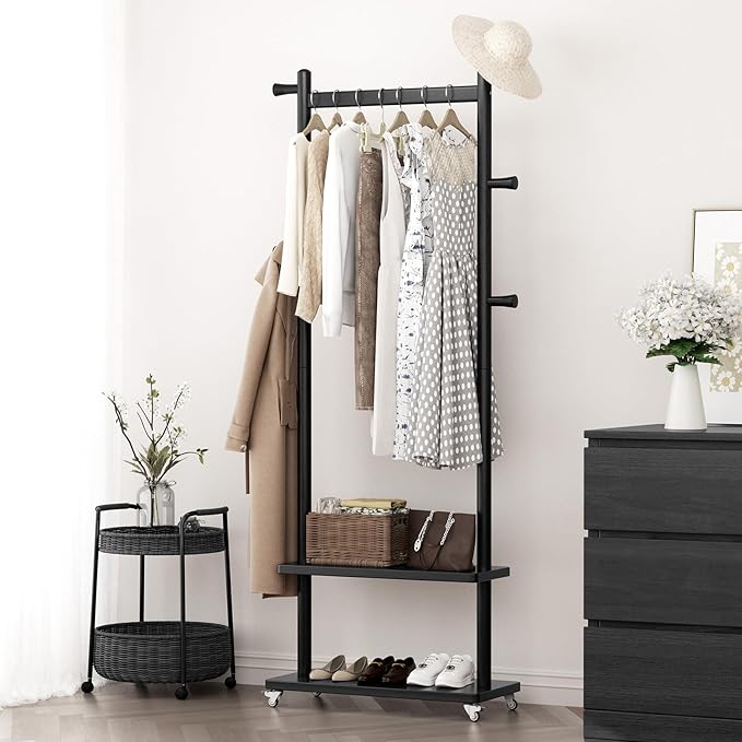 Taitiy Coat Rack Freestanding Clothing Rack - Image 4