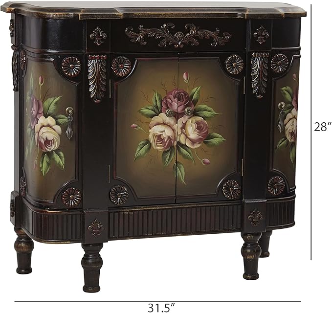 Nearly Natural French Vintage Style Floor Cabinet - Image 10