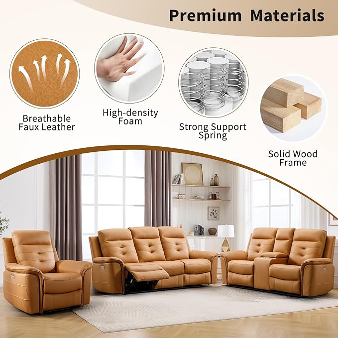 ANJ Power Recliner Chair Set of 2 - Image 7