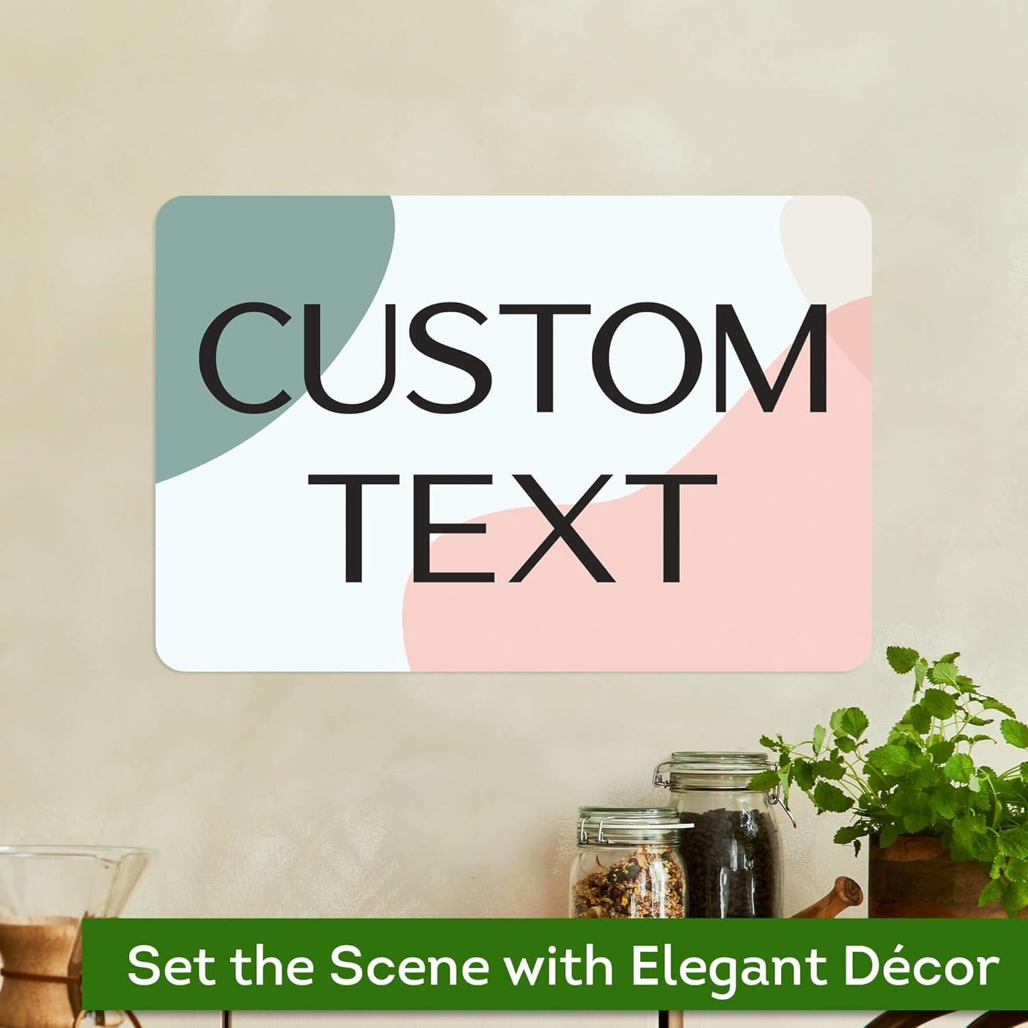 Custom Sign, Custom Street Sign, 11 Font Colors, 13 Font Styles, 4 Hole Options, 22 Sizes, 12x18 Inches, Rust Free DiBound, Fade Resistant, Made in USA by My Sign Center (Minimalist)