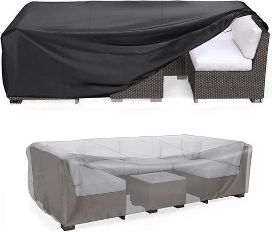 Patio Furniture Set Cover Waterproof, Mrrihand Outdoor Sectional Sofa Set Cover by Mrrihand