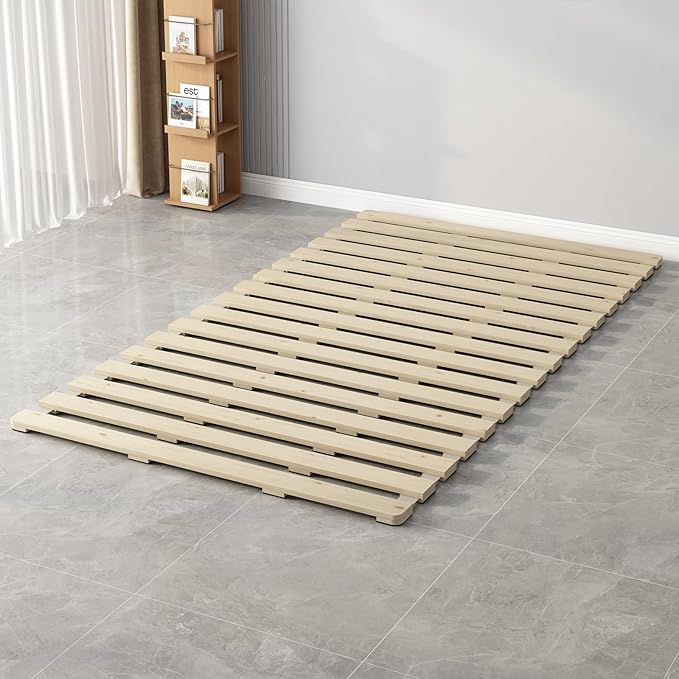 Floor Bed Frame Japanese Futon Tatami Mat Breathable and Moisture-Proof by LOBOTOU