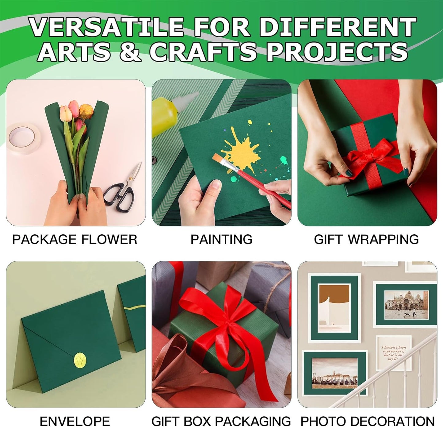 Vanhench 48" x 2400" (200') Lake Blue Wrapping Paper, Solid Color Kraft Craft Art Paper for Gift Wrap & Bulletin Board, School Supplies, Classroom Must Have, Arts & Crafts Supplies