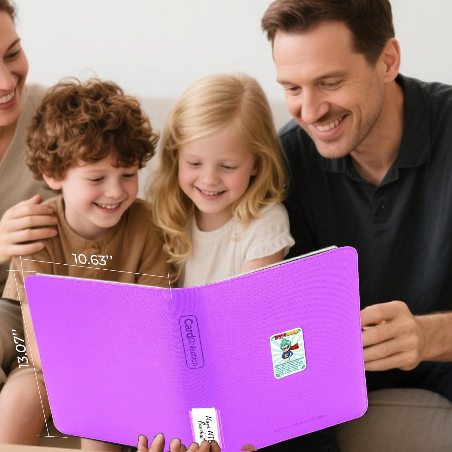 Premium ZiP Trading Cards Binder 9 Pockets, 936 Cards, Large Cards Book Album with Front Window & Lable Pocket, Card Collection Folder for TCG, MTG, Baseball, Football, Soccer and Games Cards