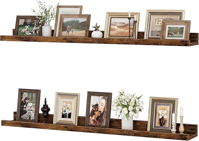 Floating Shelves for Wall, 36 inch Wood Floating Shelves Set of 2, Picture by Unknown