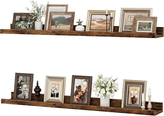Floating Shelves for Wall, 36 inch Wood Floating Shelves Set of 2, Picture by Unknown