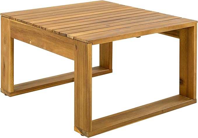 Christopher Knight Home Kayahs 3 Pieces Acacia Wood Furniture Set, Patio - Image 17