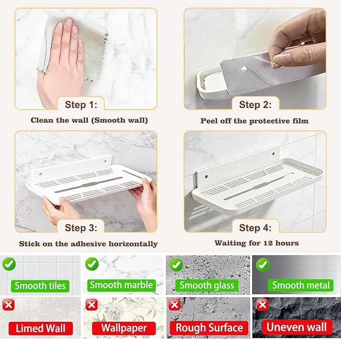 Floating Shelves for Wall, Wall Mounted Floating Shelves, Bathroom Shelf - Image 6