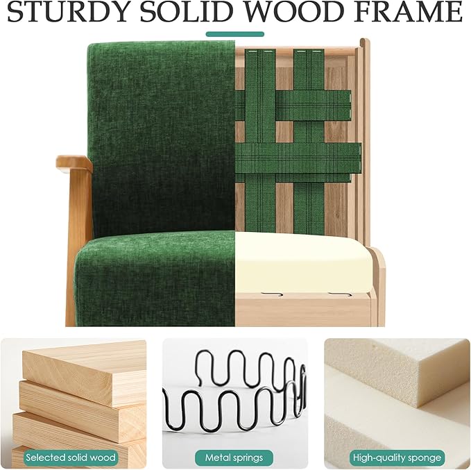 Home Accent Chair Mid Century Modern Accent Chair - Image 4