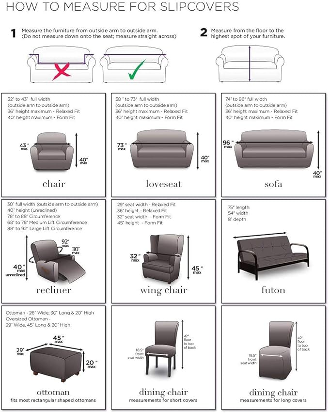 SureFit Duck Cotton Solid Dining Chair Slipcover - Image 7
