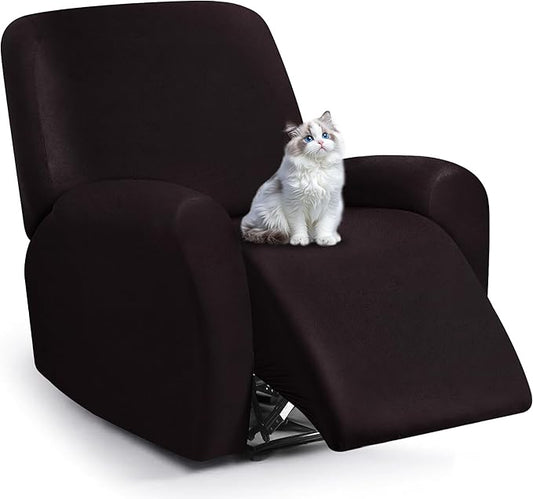 ANARACHON Leather Look Recliner Chair Covers, 4-Pieces Stretch Recliner Cover by ANARACHON