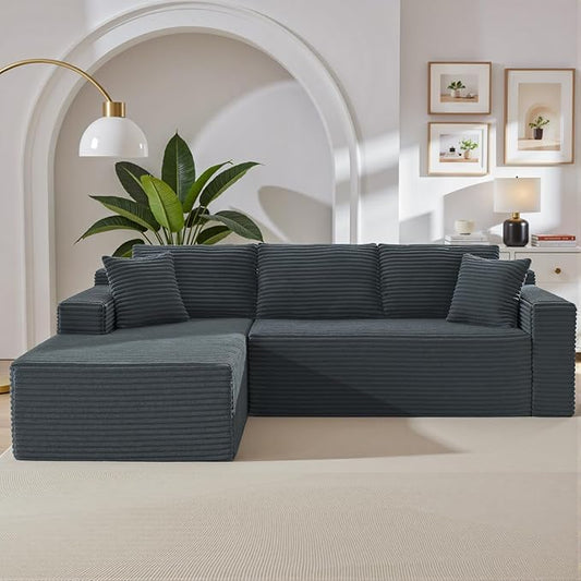 105 Inch Cloud Sectional Couch, Modern Modular Sectional Sofa by HANXIN