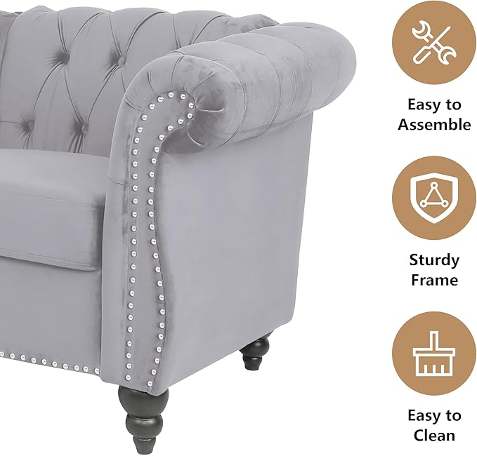 AVZEAR Living Room Accent Chair, Upholstered Sofa Chair Single Sofa Chair - Image 4