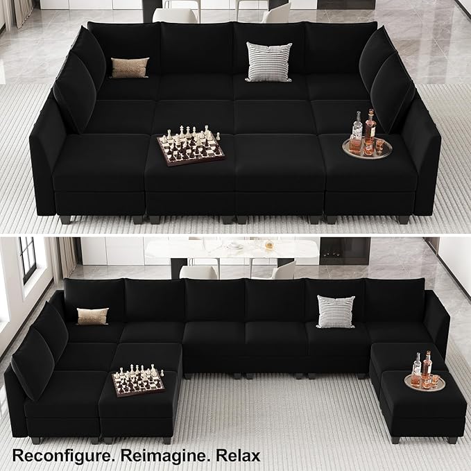 Belffin Oversized Modular Sectional Couch Sleeper Sofa - Image 5