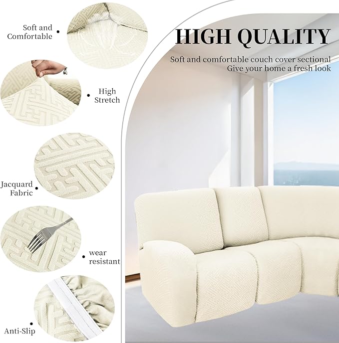 100% Waterproof Sectional Recliner Couch Covers - Image 5