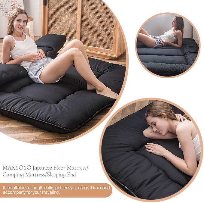 MAXYOYO Japanese Floor Mattress Futon Mattress, Twin Size - Image 3